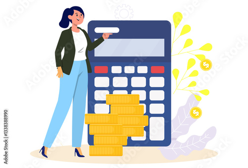 Budget Concept Illustration Stylish and Beautiful