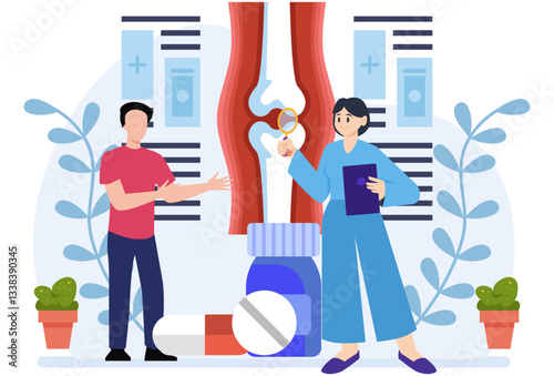 Bones Concept Illustration Stylish and Beautiful