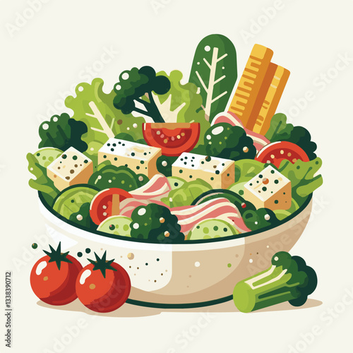 healthy, lunch, food, cheese, meal, lettuce, fresh, salad, green, gourmet, bread, parmesan, delicious, sauce, vegetable, dinner, caesar, bowl, chicken, appetizer, cuisine, dish, crouton, grilled, plat