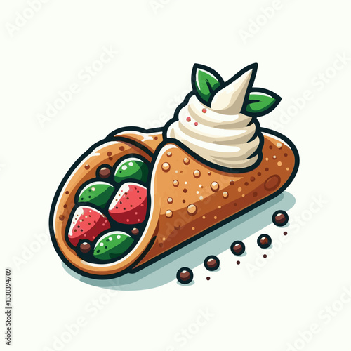 dessert, pastry, sweet, cannoli, food, chocolate, cream, italian, delicious, bakery, gourmet, italy, traditional, cannolo, background, sicily, breakfast, white, filling, creamy, sugar, baked, crust, c