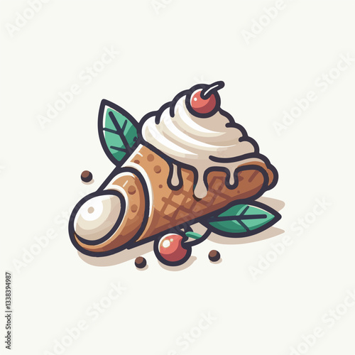 dessert, pastry, sweet, cannoli, food, chocolate, cream, italian, delicious, bakery, gourmet, italy, traditional, cannolo, background, sicily, breakfast, white, filling, creamy, sugar, baked, crust, c
