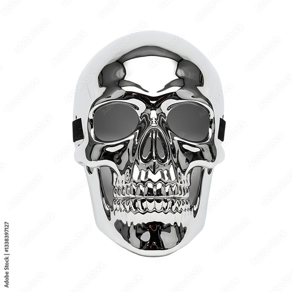 Skull Headphones Design on Transparent background Skull Headphones Design on Transparent background