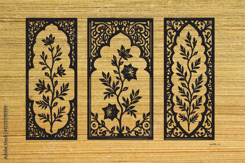Islamic Arch Window Frame Bundle