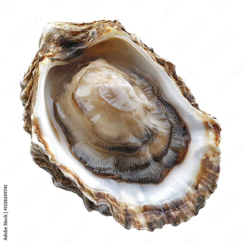 Fresh Oyster. A Seafood Delicacy, Served Raw Or Cooked, Often Associated With Luxury And Fine Dining. Isolated On Transparent or white. Fresh Oyster. A Seafood Delicacy, Served Raw Or Cooked, Often Associated With Luxury And Fine Dining. Isolated On Transparent or white.