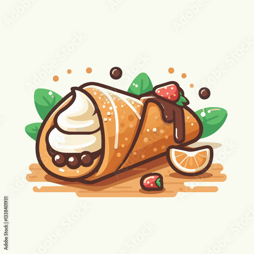 dessert, pastry, sweet, cannoli, food, chocolate, cream, italian, delicious, bakery, gourmet, italy, traditional, cannolo, background, sicily, breakfast, white, filling, creamy, sugar, baked, crust, c