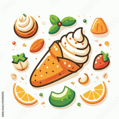 dessert, pastry, sweet, cannoli, food, chocolate, cream, italian, delicious, bakery, gourmet, italy, traditional, cannolo, background, sicily, breakfast, white, filling, creamy, sugar, baked, crust, c