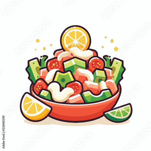 ceviche, food, seafood, gourmet, lime, fresh, meal, fish, appetizer, delicious, cuisine, citrus, peru, peruvian, restaurant, raw, cebiche, marinated, cilantro, onion, seviche, lunch, background, salad