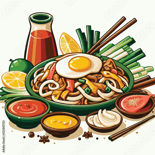 cuisine, delicious, traditional, meal, asian, food, dish, plate, singapore, dinner, malaysia, chinese, lunch, penang, stir, char, tasty, asia, teow, shrimp, noodles, sauce, noodle, hawker, popular, fr