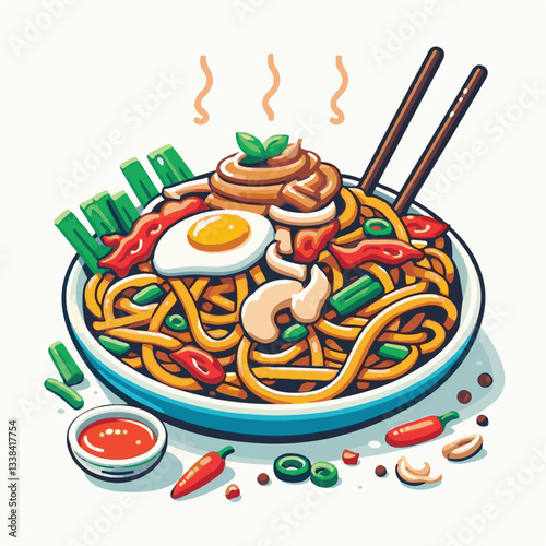cuisine, delicious, traditional, meal, asian, food, dish, plate, singapore, dinner, malaysia, chinese, lunch, penang, stir, char, tasty, asia, teow, shrimp, noodles, sauce, noodle, hawker, popular, fr