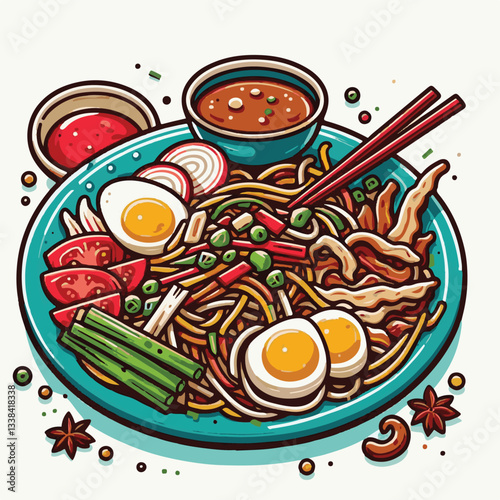 cuisine, delicious, traditional, meal, asian, food, dish, plate, singapore, dinner, malaysia, chinese, lunch, penang, stir, char, tasty, asia, teow, shrimp, noodles, sauce, noodle, hawker, popular, fr