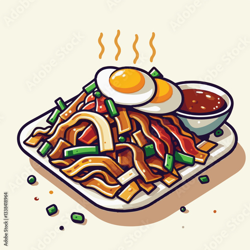 cuisine, delicious, traditional, meal, asian, food, dish, plate, singapore, dinner, malaysia, chinese, lunch, penang, stir, char, tasty, asia, teow, shrimp, noodles, sauce, noodle, hawker, popular, fr