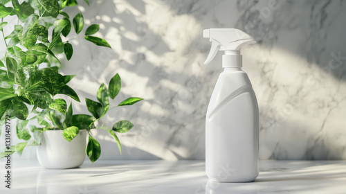 Obraz na płótnie Natural Home Cleaning Products, mock up. Eco-friendly cleaning and zero waste concept w salonie