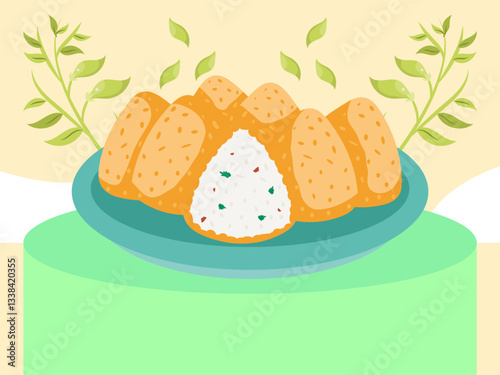 Coxinha Concept Illustration Stylish and Beautiful