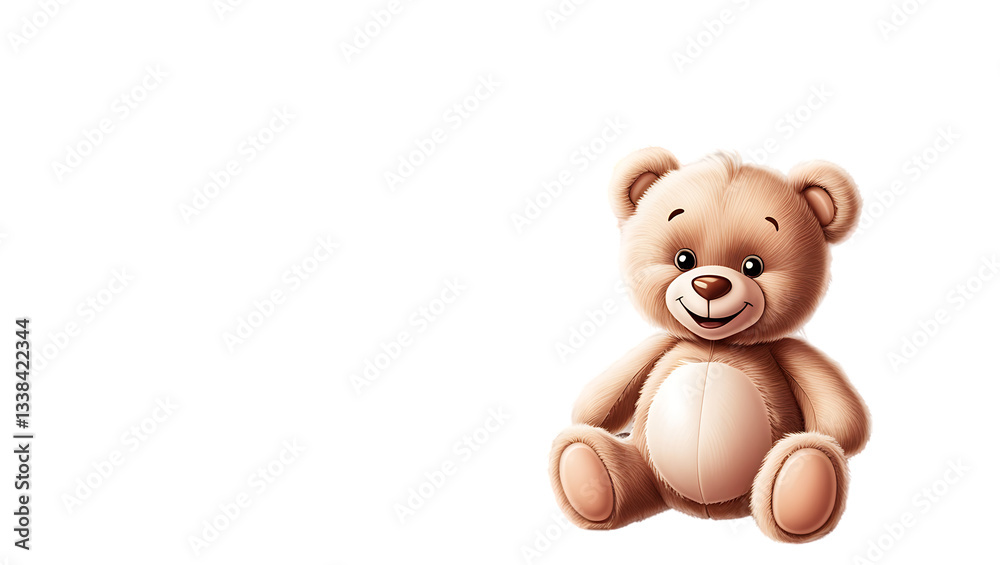Obraz premium Adorable Plush Teddy Bear - Soft & Cuddly Stuffed Toy