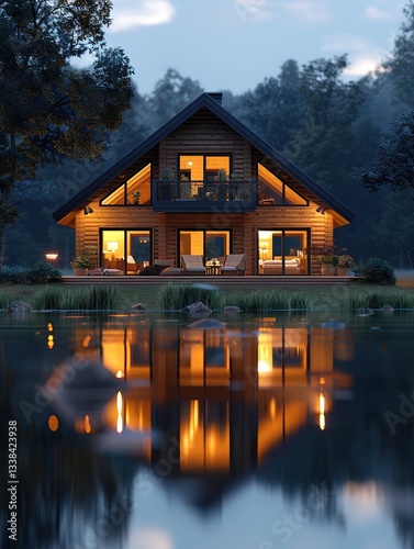 house on the lake