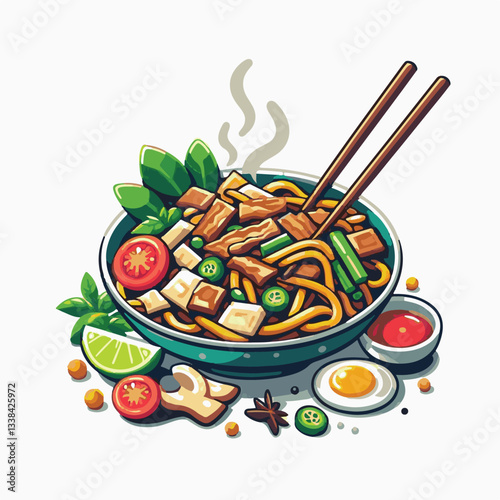 cuisine, delicious, traditional, meal, asian, food, dish, plate, singapore, dinner, malaysia, chinese, lunch, penang, stir, char, tasty, asia, teow, shrimp, noodles, sauce, noodle, hawker, popular, fr