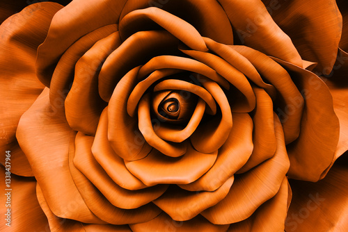 Mustard Color Rose - Top view fresh single blooming flower in the garden - image for valentine love concept  , Floral backdrop and beautiful detail  