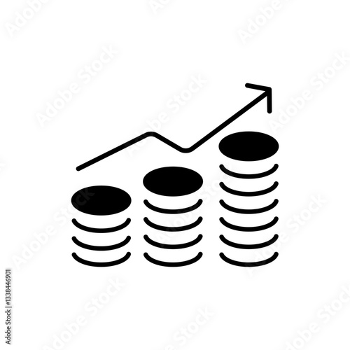 Tax vector icon. Accounting illustration sign collection. Finance and interest symbol or logo.