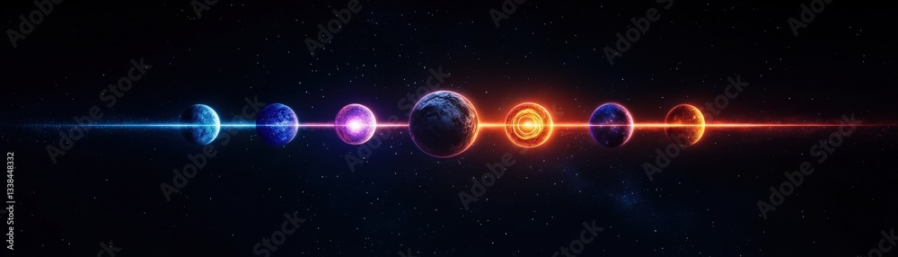 Fototapeta premium Mesmerizing Celestial Progression Through the Cosmos