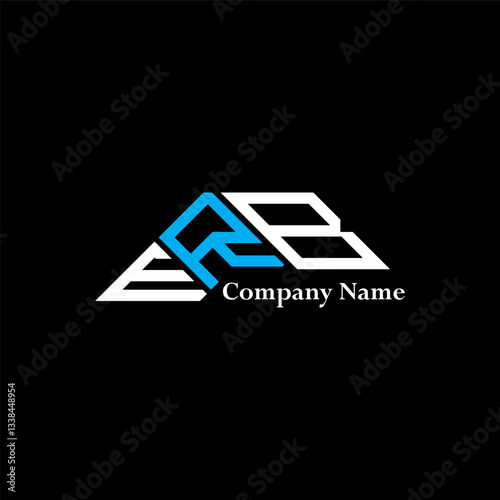 ERB logo design, ERB simple and modern logo. ERB luxurious alphabet design
