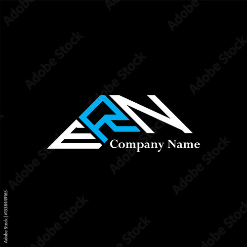 ERN logo design, ERN simple and modern logo. ERN luxurious alphabet design