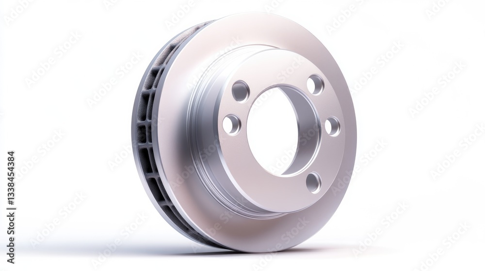 Sleek brake disc showcases precision engineering with intricate Sleek brake disc showcases precision engineering with intricate