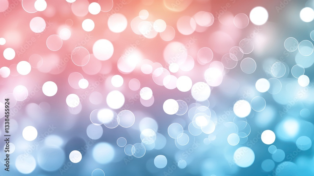 Soft Focus Abstract Background with Colorful Bokeh Circles in Red, Orange, Blue, and White Shades for Inspirational or Creative Design Use