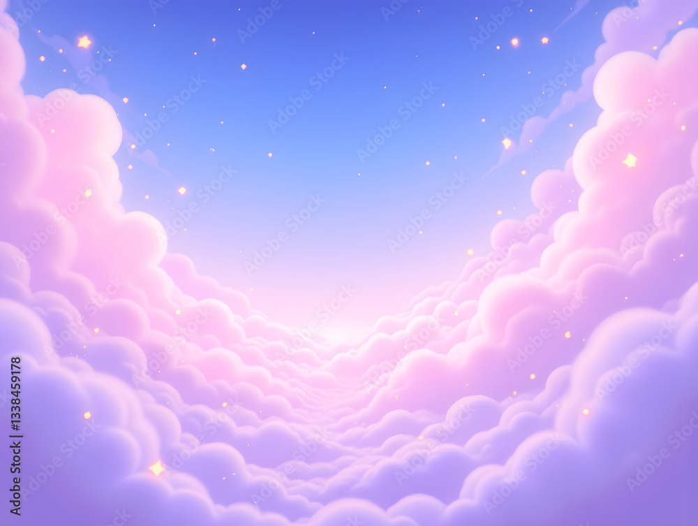 Obraz premium World Autism Day Fantasy cloud Fairy tale imagination wallpaper background