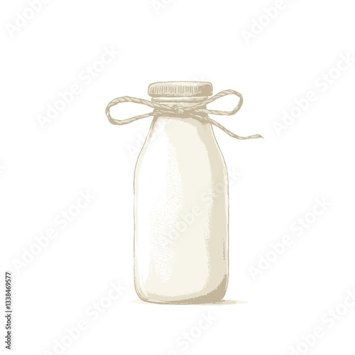 Vintage Milk Bottle: A rust...