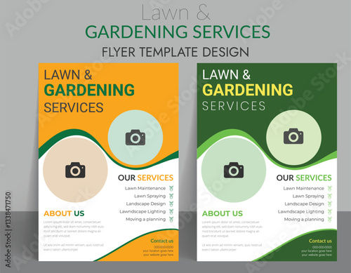 Lawn Care Service Flyer ,Gardening & Landscaping Flyer Template , Professional Yard Maintenance Poster. gardening lawn care service flyer, poster, leaflet design lawn care garden or landscaping.