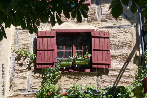 Obraz na płótnie Fenster in Bergerac w salonie