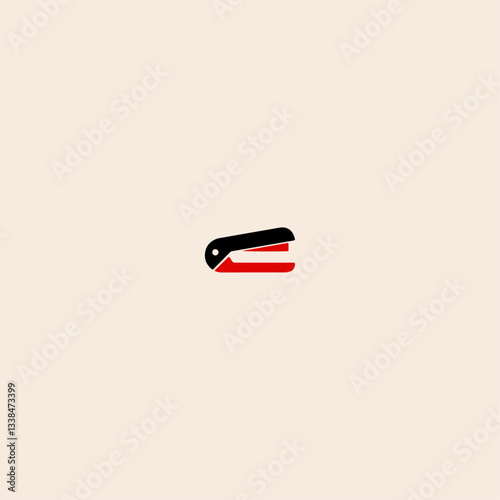 Stapler icon flat vector design. 