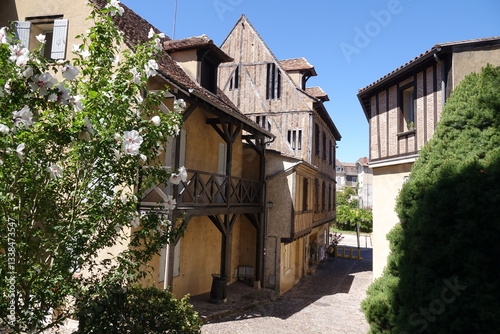 Obraz na płótnie Gasse in Bergerac w salonie