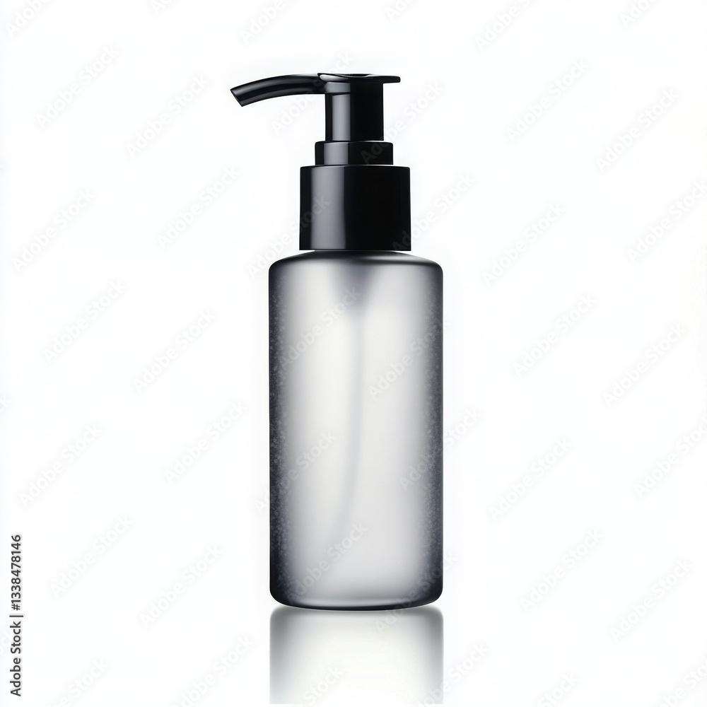 sleek, modern bottle with pump top, ideal for commercial, product, graphy use sleek, modern bottle with pump top, ideal for commercial, product, graphy use