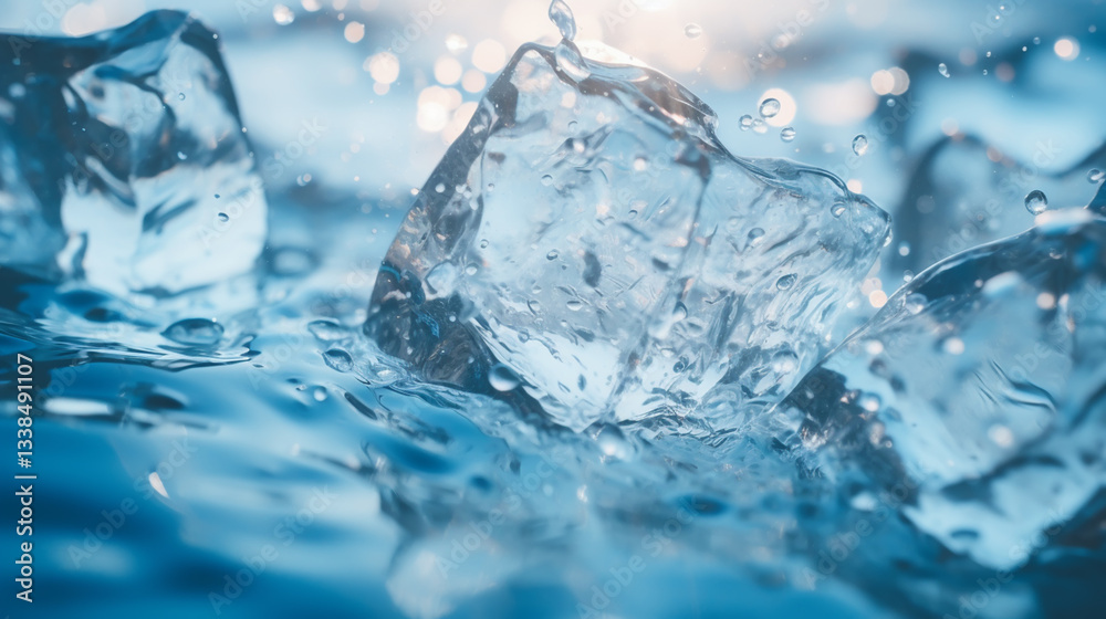 abstract water splash on blue background abstract water splash on blue background