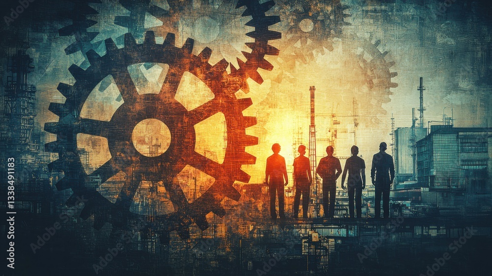 Obraz premium Optimizing lean manufacturing process with styli a visual guide in industrial settings