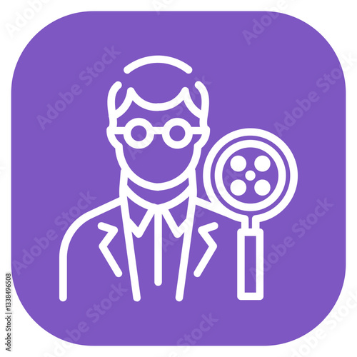 Movie Critic Vector Icon