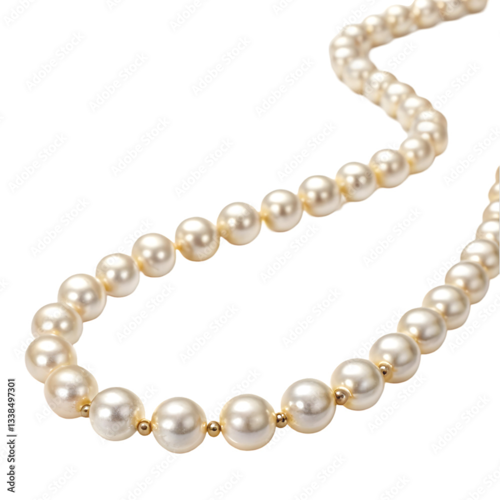 pearl necklace isolated on white pearl necklace isolated on white
