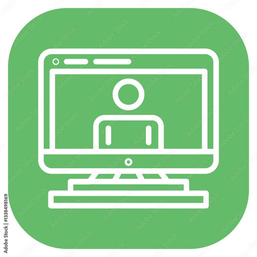 Virtual Classroom Icon Virtual Classroom Icon