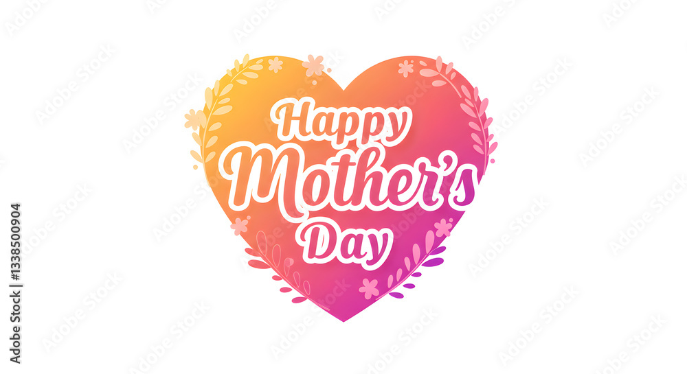 Happy Mother's Day Heart Design | Free Image Happy Mother's Day Heart Design | Free Image