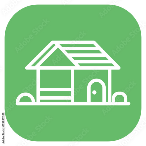 Chickens Coop Vector Icon