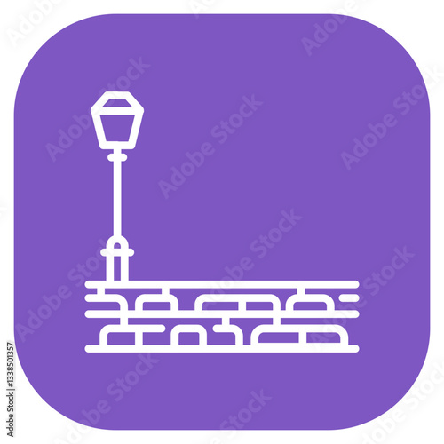 Cobbled Street Vector Icon
