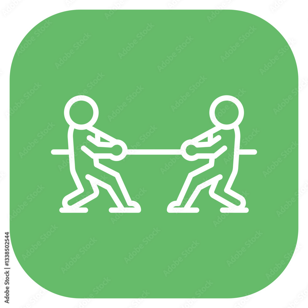 Fototapeta premium Tug of War Rope Icon