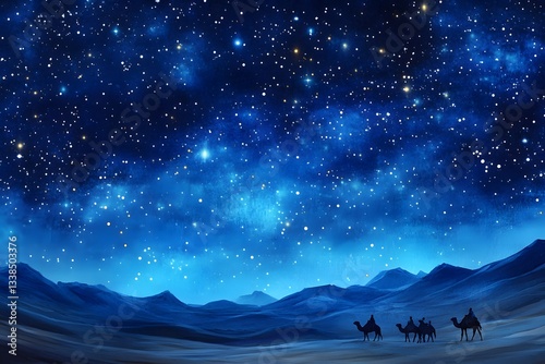 Romantic starry sky