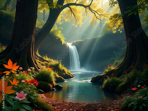  Whispering Waters: A Magical Winter Sunrise in the Forest