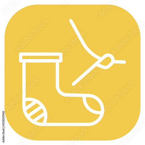 Darning Vector Icon