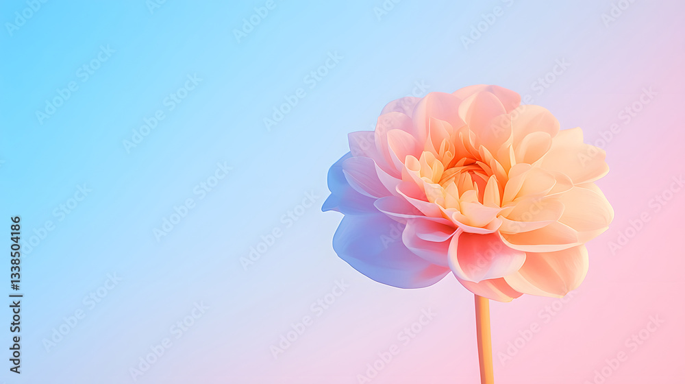 Obraz premium Colorful flower graphic poster PPT background, abstract flower computer wallpaper background