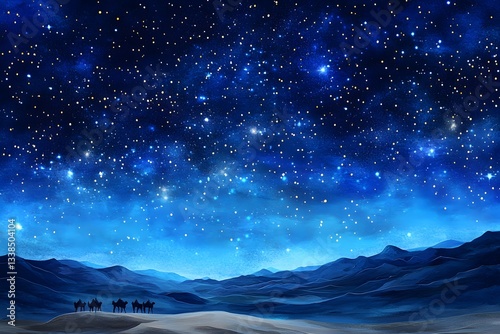 Romantic starry sky