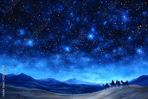 Romantic starry sky