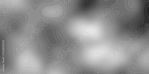  Grey wave paper curved reliefs abstract background. Abstract topographic contours map background. luxury topographic wavy pattern and geographic grid map design . Abstract lines background.